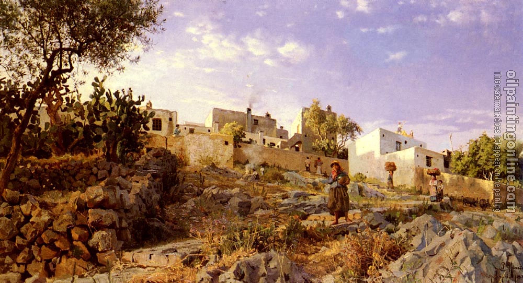 Monsted, Peder Mork - A View Of Anacapri